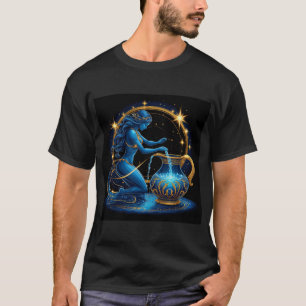 T-shirt Panneau Aquarius Belle illustration numérique