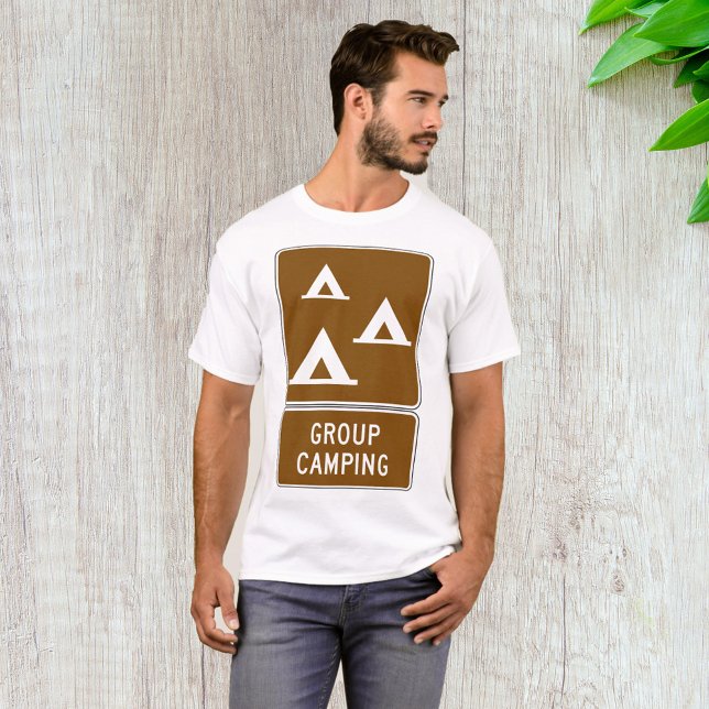 T-shirt Panneau Camping de groupe (Créateur téléchargé)