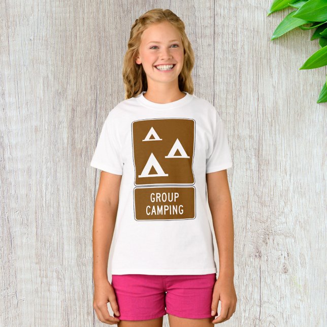 T-shirt Panneau Camping de groupe (Créateur téléchargé)