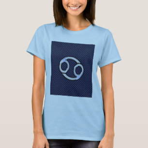 T-shirt Panneau cancéreux Zodiac Navy Blue Carbon Fiber Pr