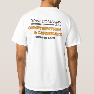 T-shirt Panneau d'affaires extérieur jaune et noir avec lo