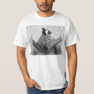 T-shirt Panneau d'angle vintage Watercolor Broadway
