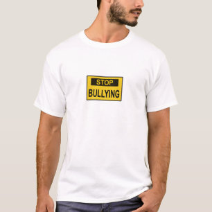 T-shirt Panneau d'arrêt d'intimidation jaune