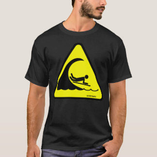 T-shirt Panneau d'avertissement Bellyboarding