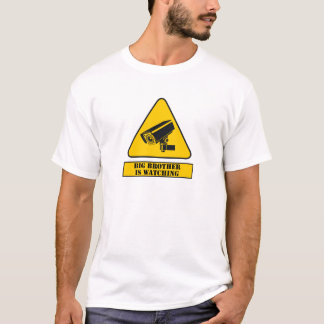 T-shirt Panneau d'avertissement de télévision en circuit