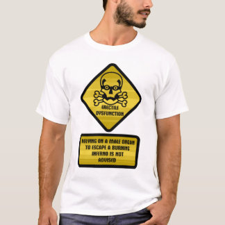 T-shirt Panneau d'avertissement - dysfonctionnement