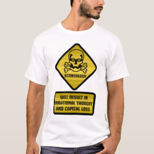 T-shirt Panneau d'avertissement - Scientology