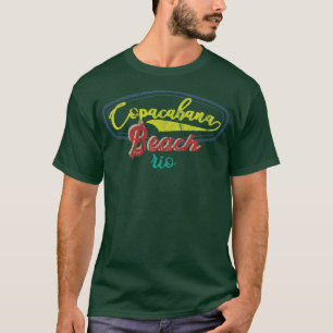 T-shirt Panneau de l'insigne de conception de plage de Cop