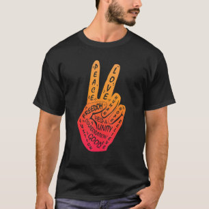 T-shirt Panneau de paix Faire la paix et non la guerre