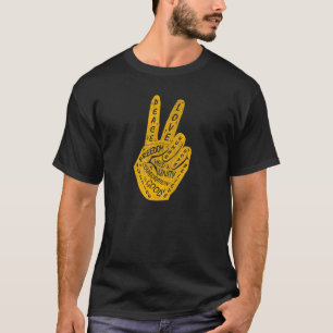 T-shirt Panneau de paix Faire la paix et non la guerre