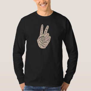 T-shirt Panneau de paix Faire la paix et non la guerre