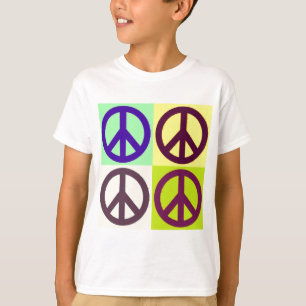 T-shirt Panneau de Paix Pop Art
