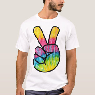 T-shirt Panneau de paix Rainbow