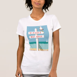 T-shirt Panneau de plage