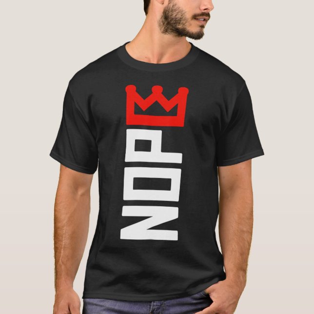 T-shirt Panneau de protestation No Kings Vertical (Devant)