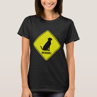 T-shirt Panneau de prudence Labrador