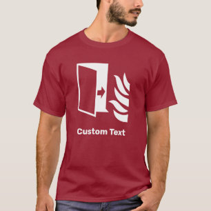 T-shirt Panneau de sécurité de la porte de protection cont