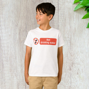 T-shirt Panneau de sécurité de l'eau potable