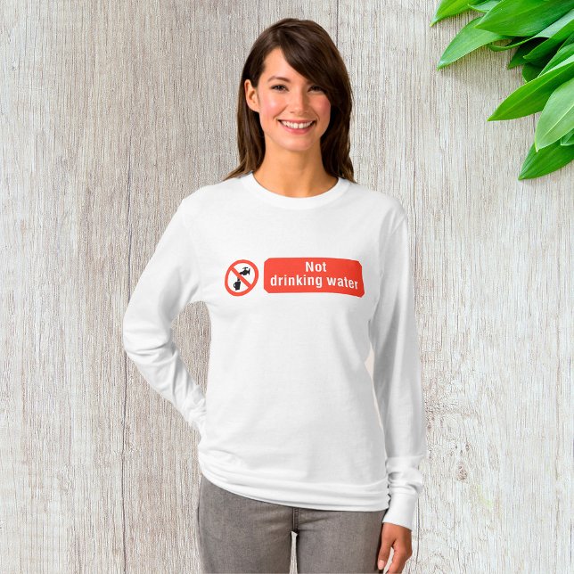 T-shirt Panneau de sécurité de l'eau potable (Créateur téléchargé)