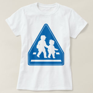 T-shirt Panneau de signalisation scolaire >> Japonais