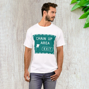 T-shirt Panneau de sortie de zone de chainage