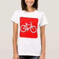 Panneau de vélo - Rouge