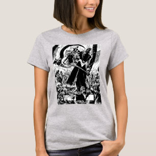 T-shirt Panneau du Corps de Lanterne Noire - Noir et Blanc