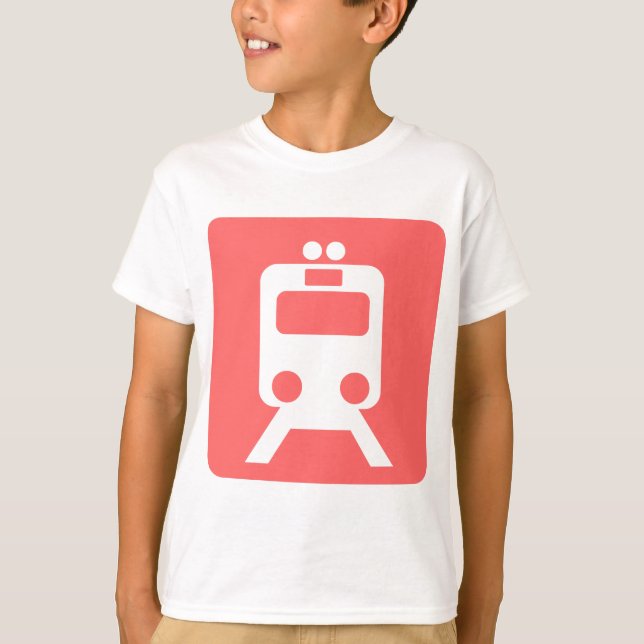 T-shirt Panneau du train - (Devant)