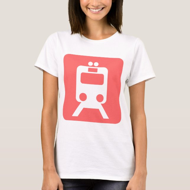 T-shirt Panneau du train - (Devant)