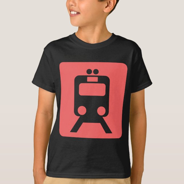 T-shirt Panneau du train - (Devant)