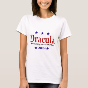 T-shirt Panneau Électoral Dracula 2024 - Halloween Drôle E