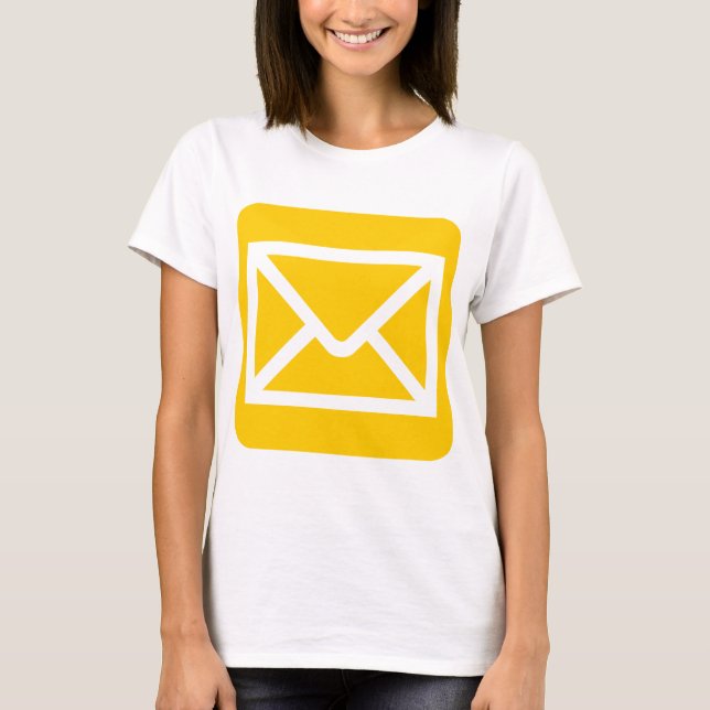 T-shirt Panneau enveloppe - orange (Devant)