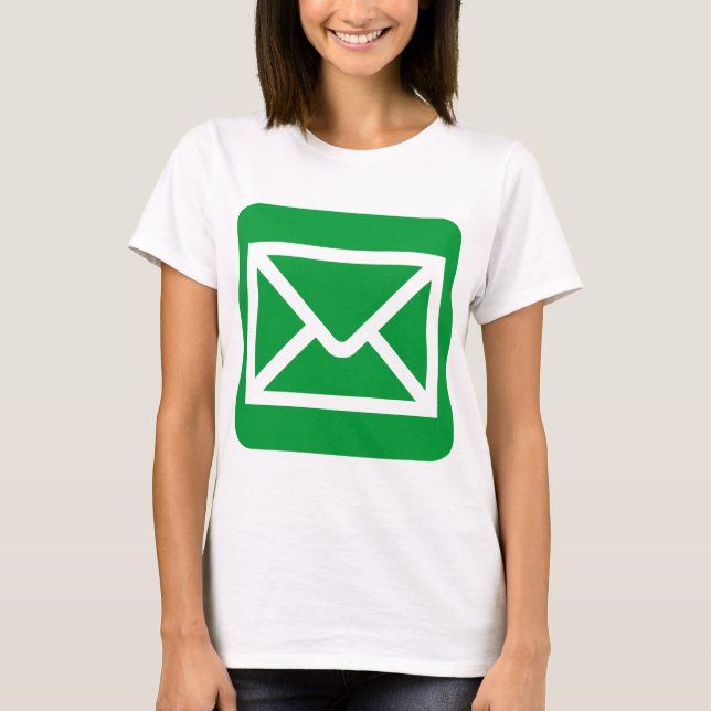 T-shirt Panneau Enveloppe - Vert herbe (Devant)