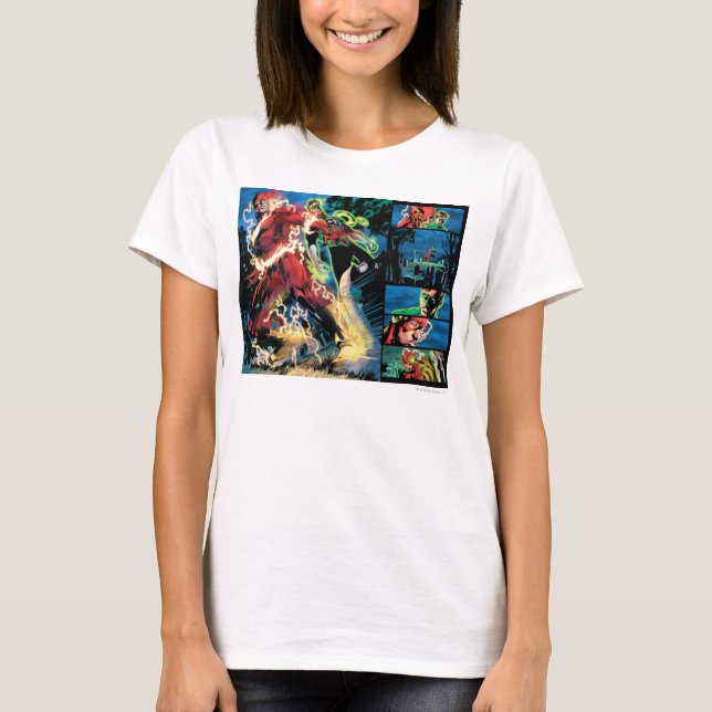 T-shirt Panneau Flash et Lanterne verte (Devant)
