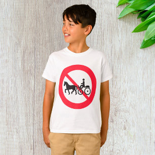 T-shirt Panneau Interdiction Véhicules Attelés
