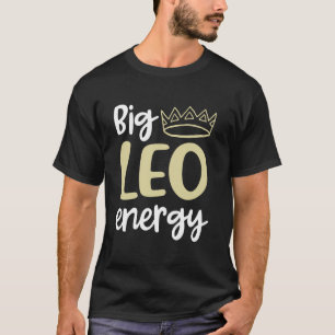 T-shirt Panneau Leo Queen Zodiac Big Leo Energy pour femme