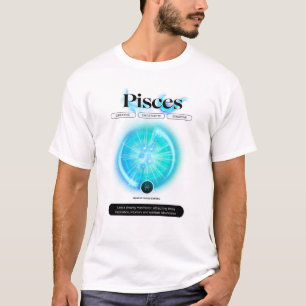 T-shirt Panneau moderne Zodiac Poissons Citation Élément d