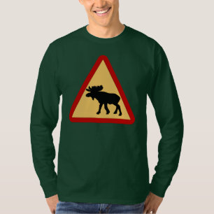 T-shirt Panneau routier allemand, Moose, Elk