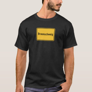 T-shirt Panneau routier de Brunswick, Allemagne