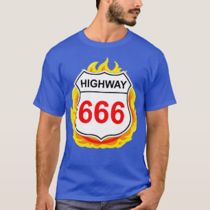 T-shirt Panneau routier de la route 666