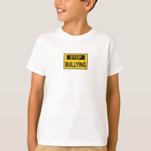T-shirt Panneau Stop au Harcèlement jaune