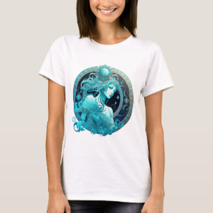 T-shirt Panneau Zodiaque Aquarius Conception de la sublima