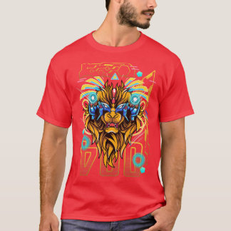 T-shirt Panneau zodiaque Lion mécanique Leo Horoscope