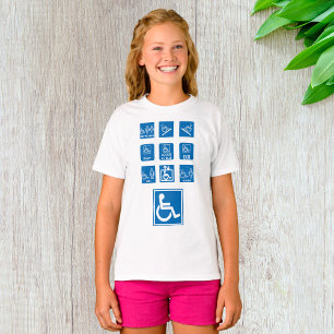 T-shirt Panneaux d'accessibilité en fauteuil roulant