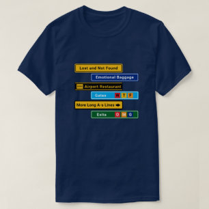 T-shirt Panneaux pour voyageurs défavorisés de l'aéroport