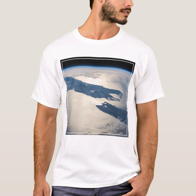 T-shirt Panorama depuis l'espace Highlights Cook Strait (Devant)