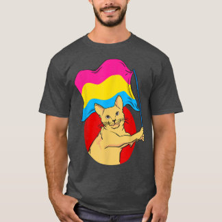 T-shirt Panseual Drapeau Cat Identité sexuelle Non binaire