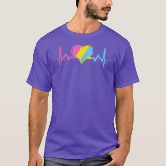 T-shirt Panseual Pride Coeur LGBT Mois 2022 Pan Drapeau En