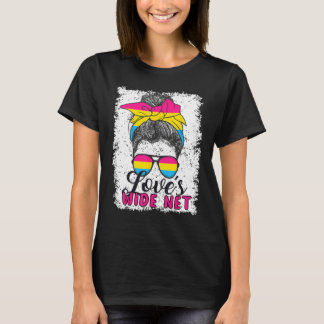 T-shirt Pansexual Love s Wide Net Pansexual Flag