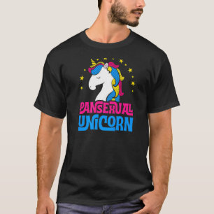 T-shirt Pansexual Unicorn Girl Majestic Lgbtq Pan Pride A